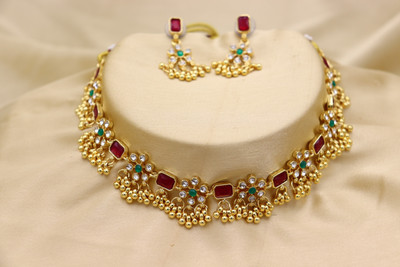 HARIPRIYA JEWELLS Alloy Multicolor Jewellery Set(Pack of 1)