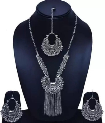 JMBW INTERNATIONAL Oxidised Silver Silver Jewellery Set(Pack of 1)