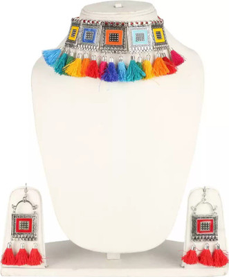 BZ Device Fabric, Alloy Multicolor Jewellery Set(Pack of 1)