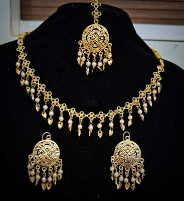 SURESH ENTERPRISER Brass Gold-plated Gold Jewellery Set(Pack of 1)