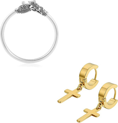 mattrachaya Brass Gold-plated, Silver Silver, Gold Jewellery Set(Pack of 2)