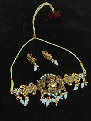 Tejal Alloy Gold-plated Gold Jewellery Set(Pack of 1)