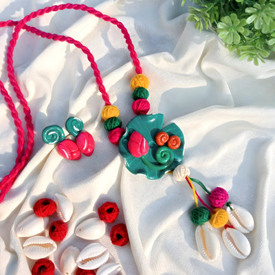 aggy Clay Multicolor Jewellery Set(Pack of 1)
