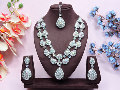 VATSALYA creation Alloy Gold-plated Multicolor Jewellery Set(Pack of 3)