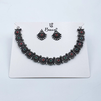 Arira Designs Metal Silver Jewellery Set(Pack of 1)