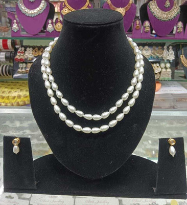 DENICRAAS Alloy Gold-plated White Jewellery Set(Pack of 1)