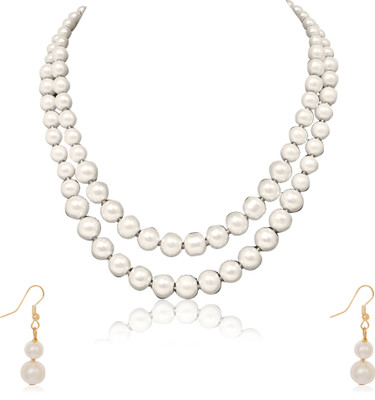 Zooni Collections Alloy White Jewellery Set(Pack of 1)