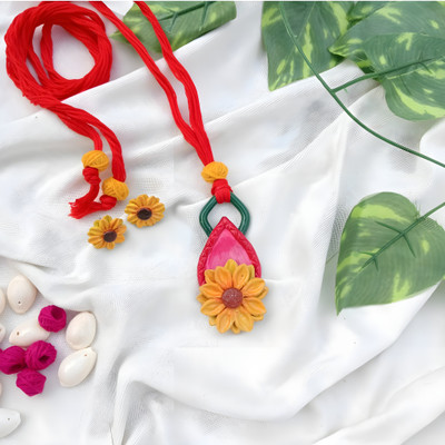 SUZU Clay Multicolor Jewellery Set(Pack of 1)