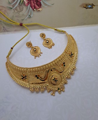 Web Mall Alloy Gold-plated Gold Jewellery Set(Pack of 2)