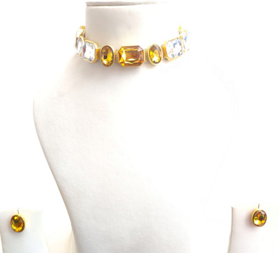 Buybox Metal Gold-plated Multicolor Jewellery Set(Pack of 1)
