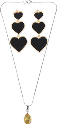 SRK Fashions Alloy Yellow, Black Jewellery Set(Pack of 1)