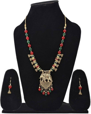 Opus Gems Alloy Gold-plated Multicolor Jewellery Set(Pack of 1)