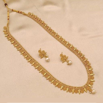 AARIYA Copper Gold-plated Gold Jewellery Set(Pack of 1)