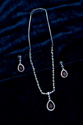 LUSTRA Brass Silver Silver Jewellery Set(Pack of 1)