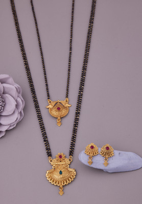 house of common Brass Gold-plated Gold Jewellery Set(Pack of 3)