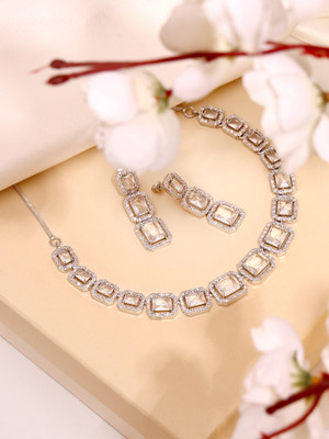 saiph life Alloy White Jewellery Set(Pack of 1)