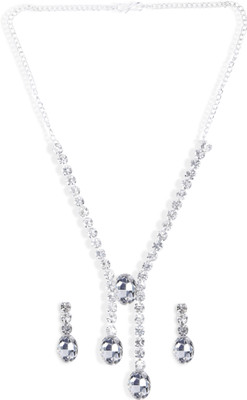 Shree Shyam Alloy Silver Green Jewellery Set(Pack of 1)