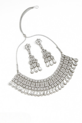 GC PREMIUM JEWELLERY Brass Silver Silver Jewellery Set(Pack of 3)