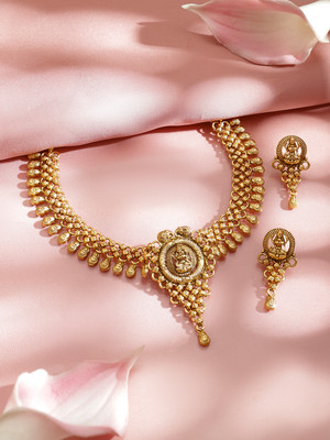 RUBANS Brass Gold-plated Gold Jewellery Set(Pack of 2)