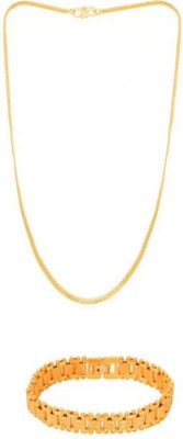 Juneja Enterprises Brass Gold Jewellery Set(Pack of 1)