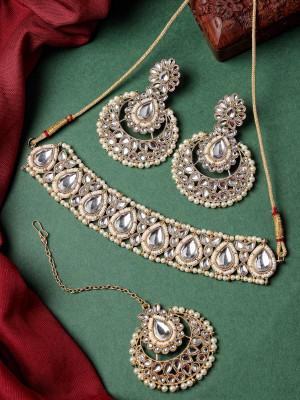 Sukkhi Alloy Gold-plated Multicolor Jewellery Set(Pack of 4)