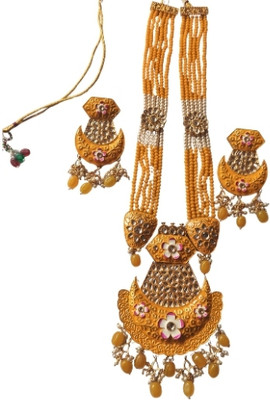 ilaibda Brass Gold-plated Yellow Jewellery Set(Pack of 1)