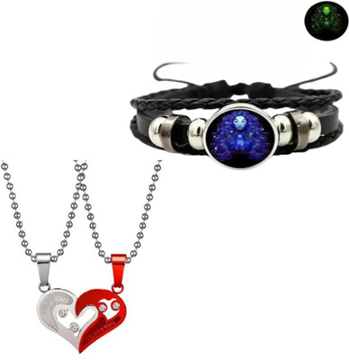 Elanora Jewels Alloy Sterling Silver Multicolor Jewellery Set(Pack of 2)
