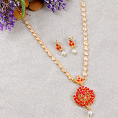 University Trendz Alloy Gold-plated Gold Jewellery Set(Pack of 2)