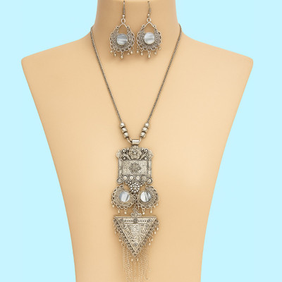 Amoha Lifestyle Alloy Silver Silver Jewellery Set(Pack of 3)