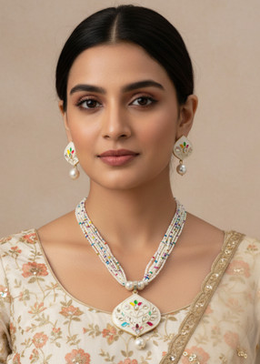 GetBling Alloy Gold-plated Multicolor Jewellery Set(Pack of 3)