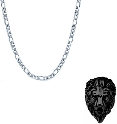 Vedansh Alloy, Stainless Steel Sterling Silver, Gold-plated Silver, Black Jewellery Set(Pack of 2)
