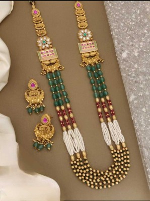 FACEBGOLD Brass Gold-plated Gold, Multicolor Jewellery Set(Pack of 3)