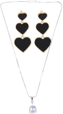 SKG Fashions Stone White, Black Jewellery Set(Pack of 1)