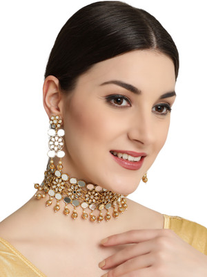 ANOUK Brass Gold-plated Red Jewellery Set(Pack of 1)