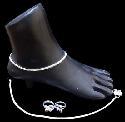 MA Enterprises Alloy Silver Silver Jewellery Set(Pack of 1)