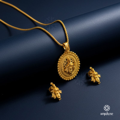 Romil Brass, Copper Gold-plated Gold Jewellery Set(Pack of 1)