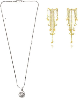 SRK Fashions Alloy Silver, Gold Jewellery Set(Pack of 1)