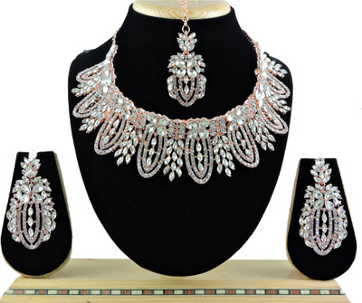 VATSALYA creation Alloy Gold-plated Multicolor Jewellery Set(Pack of 1)