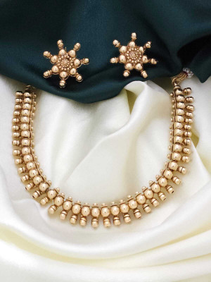 Romil Brass Gold-plated Gold Jewellery Set(Pack of 1)