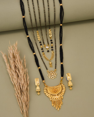 TheSanga Brass Gold-plated Gold Jewellery Set(Pack of 1)