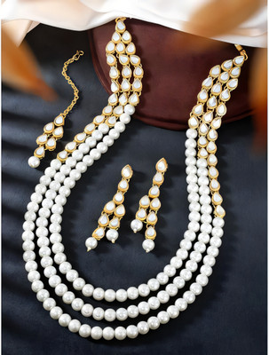 RAUNAK CREATION Alloy White Jewellery Set(Pack of 1)
