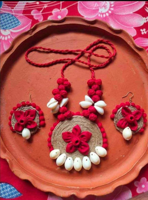 Debasree Fabric Multicolor Jewellery Set(Pack of 1)