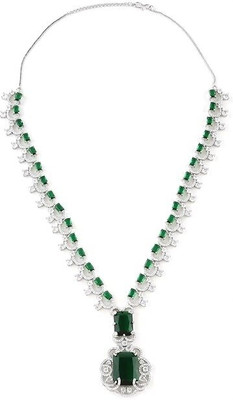 TWOLOVER Alloy Rhodium Red Jewellery Set(Pack of 1)