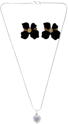 SRK Fashions Alloy White, Black Jewellery Set(Pack of 1)