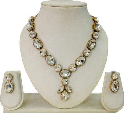 JN Handicraft Brass White Jewellery Set(Pack of 1)