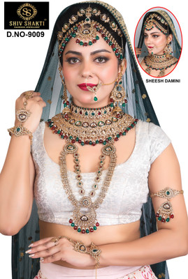 SHIVSHAKTI Alloy Gold-plated Multicolor Jewellery Set(Pack of 7)