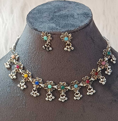 devanya crafts Alloy Silver Jewellery Set(Pack of 3)