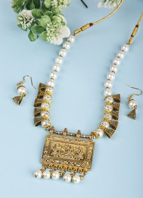 sunhari jewels Alloy White Jewellery Set(Pack of 1)