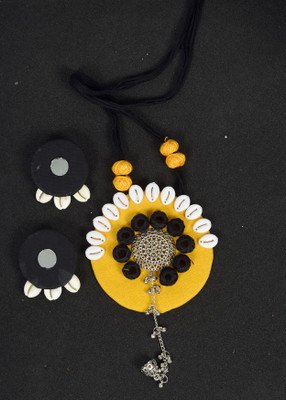 DOM Fabric Multicolor Jewellery Set(Pack of 1)