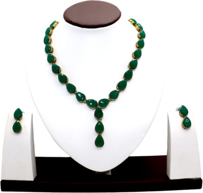 JN Handicraft Brass Copper Green Jewellery Set(Pack of 1)